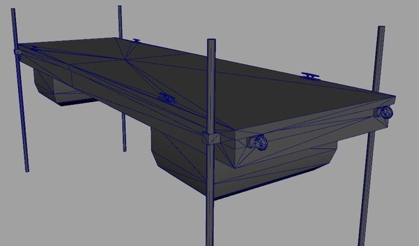 log cabin dock combo 3d obj - Log Cabin--Boat Dock GAME READY 360 View by Monkey Wrench